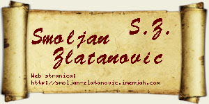 Smoljan Zlatanović vizit kartica